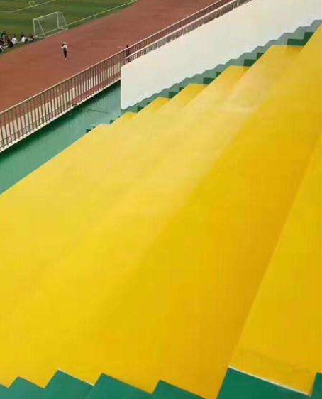 方城球场台阶翻新修补改造